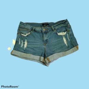 Forever 21 blue denim distressed shorts size US 29